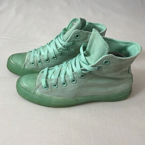 Converse All Star Chuck‎ Taylor Hi Top Peppermint Green Sneakers M 6.5/Women 8.5 - Picture 11 of 16